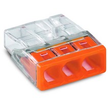 와고 2773 시리즈 2273-203B (단선용 / 3폴) 정션박스용 와이어 커넥터 (100 EA/BOX)