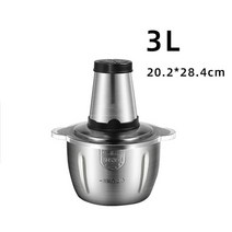 민찌 기계 고기 다짐기 220V 2L 3L 민서 야채 주방 교반 가정용 분쇄기 미국 한국플러그, [02] 3L, [01], [01] 미국