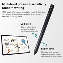 Lenovo Xiaoxin 패드 프로 탭 P11 스타일러스 Aes 2.0 wgp 용 액티브 정밀 펜 2 압력에 민감한 정전 식 터치 스크린 연필, 한개옵션1, 한개옵션0
