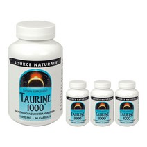 소스내츄럴스 타우린 1000mg 캡슐, 60개입, 4개