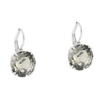 스와로브스키 귀걸이 블랙 크리스탈 밀레니아 라운드 5636567