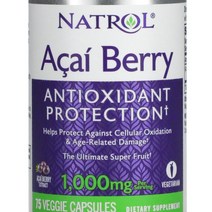 Natrol 아사이베리 500 mg 베지 캡슐 75정