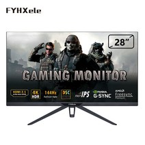 모니터 컴퓨터 4k 38인치 40인치 42인치 60인치 모니터28 인치 PC 모니터 4K UHD 144Hz IPS 패널 LCD 디스, 한개옵션0