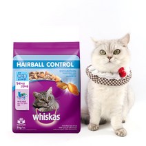 희동이네 고양이 사료 위스카스 포켓 헤어볼 닭고기와 참치 3kg 기호성 좋은 마즈 고양이 대용량 건사료, 2개