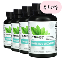 [젠와이즈]-M2-zenwise 젠와이즈헬스 소화 효소 다이제스티브 엔자임 신바이오틱스 60개입[[4통]], 4개, 60정, 60정