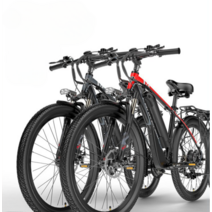 전기팻바이크 접이식 가성비 전기 자전거 리튬 배터리 산악 오프로드, 10.4ah 블랙레드 주행거리100km, 48V