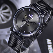 월드타임 BIDEN 남성손목시계 메쉬밴드