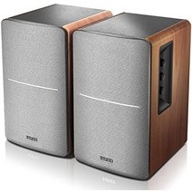 Edifier Studio R1280DB - 2.0 Bluetooth 스피커 시스템(42와트) 목재 색상의 적외선 리모컨이 있는 북쉘프 스피커-35323, Bluetooth 및 디지털 입력 없음, 하나의