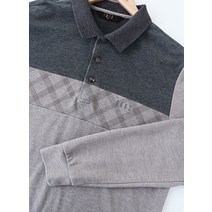 (L)닥스 카라 긴팔티셔츠 그레이 골프 아메카지