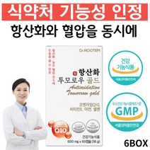건강품은공간 큐텐 98%순도 코엔자임Q10 식약처인증 코큐텐 항산화 유비데카레논 Q10 100mg, 6개X12개월분, 6개