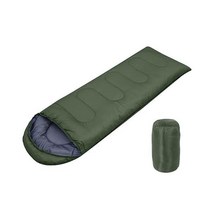 아웃도어 캠핑 침낭 따뜻한 방습 봉투 후드 포함 색상 1300g Army Green