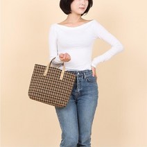 다옴가방 여자20대 일상가방 체크무늬 토트가방 여자명품토트백 여학생토트백