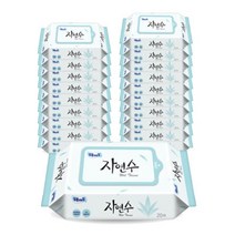 자연수 휴대용물티슈 20매 20팩, 자연수 휴대용물티슈 20매/20팩