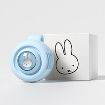 넥밴드선풍기 miffy미피 목걸이형 우주선캡슐 미니선풍기 휴대용클립 휴대 소형미니 USB충전 강력파워, T01-라이트블루