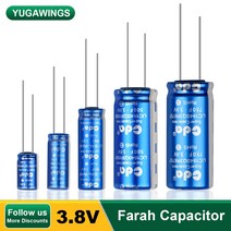 3.8V Farah Supercapacitor 10F/40F/100F/120F/250F/500F/750F 차량 주행 데이터 레코더 리튬 이온 커패시터 수퍼, 3.8v40f 10x20mm