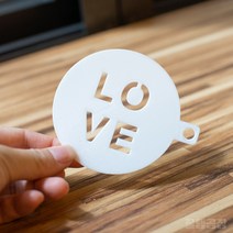 없음 커피스텐실 라떼아트틀 레터링 주문제작, 1.고딕