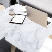 현대시트 한양 책상 식탁 테이블 가구 리폼 인테리어필름 1m + 에코필름 헤라, 14. 유광 화이트대리석 ECEH148