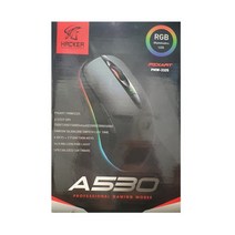 앱코 HACKER A530 3389 RGB 게이밍 마우스 A530S89, 블랙