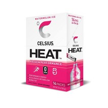 CELSIUS 셀시어스 히트 온 더 고 수박 아이스 에너지 파우더 14개입 104g
