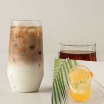 이지리치 라인 유리컵 450ML 레터링유리잔 유리컵소량제작
