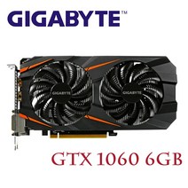 기가 바이트 GTX1060 6GB 비디오 카드 GPU 맵 nVIDIA Geforce 16 사용, 기본