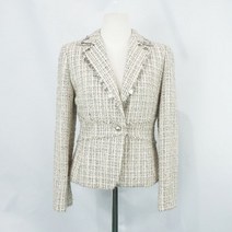 LYNN 실버코인칼라 트위드자켓 아이보리 (여성 XS)