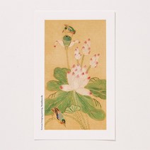 민화 엽서(소) - 연화도
