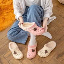 BAISLUN 여성 곰 털신 실내화 털슬리퍼 방한화 사무실 슬리퍼