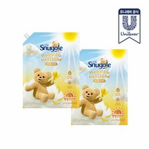 스너글 섬유유연제 햇빛건조 선샤인 1.5L x2, 멜로우 선샤인 1.5L + 허거블 선샤인 1.5L