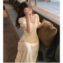 데일리룩 여름 롱 쇼트 연노랑 브이넥 쉬폰 원피스 초선삼계 조거 스커트 슬림 이너