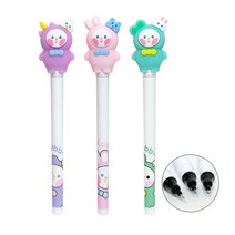 후드토끼 중성펜 3종X2개 검정색 0.5mm 필기펜 학용품, 본상품선택, 본상품선택
