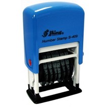 [ALD_4395285] 자동넘버링 S-409 6단 4mm 숫자스탬프 사무용스탬프 사무실스탬프 넘버링스탬프 문구용스탬프, 잉크패드적