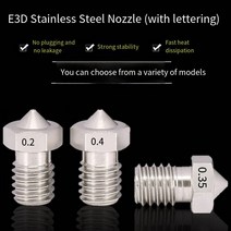 1 PCS 노즐 E3D-V5/V6 스테인레스 스틸 노즐 레터링 3D 프린터 액세서리, 01 Nozzles_16 1.75-0.5mm