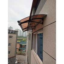 캐노픽스 650x4600 DIY 캐노피 테라스 정문 렉산 처마 비가림 현관 차양 비막이 창문비가림 렉산시공 빌라창문 발코니차양, 그린, 세트앙카, 검정, 1개