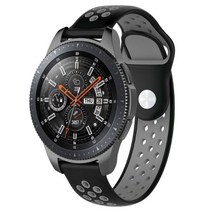 1300k [주문제작] [유니버스] 갤럭시워치 기어 스포츠 방수 실리콘 밴드 20mm 22mm, 22mm-UGW006 블랙/레드 |13