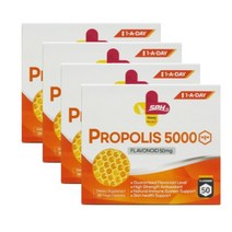 SPH 프로폴리스 5000mg 1-A-DAY 180캡슐 x4 플라보노이드, 4box, 180개