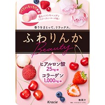 일본과자 직구 일본간식 캔디 쿠라시에 후와 린카 뷰티 프루티 로즈 맛 60g × 8 가방, 8개