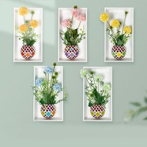 문화센터 단체수업 컬러 타일 꽃액자 만들기키트 교육용 복지관 교구, 1개, 4.타일색상 / 보라계열