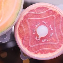 나nanr_유니리드 열에 강한 만능 실리콘랩_BPA Free 그릇용덮개 그릇용 통랩 패킹 그릇랲 덮개♥pures, ♥pures유니리드세트(5개입), 허니듀멜론