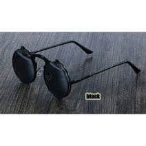 BRAND 윤여정 안경 레옹 플립 라운드 패션 이중 선글라스