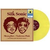 브루노마스 LP Silk Sonic 앨범 옐로우 컬러 바이닐 Bruno Mars