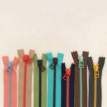 소잉데일리 소품 지퍼 모음_ 20cm~100cm 가죽 컬러믹스 등 60여종, 피치&스카이, 7. 5호 투컬러 믹스지퍼_70cm