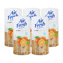 애경 홈즈 에어후레쉬 크리스탈워터 방향소취 시트러스 오렌지향 400ml 5개 방향제 탈취