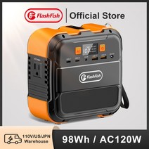 태양광발전기 FF Flashfish A101 미니 충전식 휴대용 발전소 110V 120W, [06]