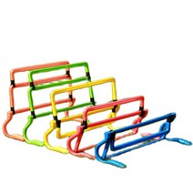 높이 뛰기 허들 공장 도매 저렴한 유형 조정 가능한 축구 훈련 에이지티 장애물 와 성인 4 배, 파란