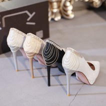 여성 수술 하이힐 스틸레토힐 펌프스 여성구두 결혼식 8cm