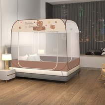 몽골게르텐트 대형 Yurt-모기장 무료 설치 접이식 360 전체 패키지 집 침실 캐노피 텐트 가정용 직물, 06 006_01 1.2x2.0m