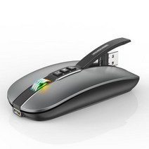 M113 무선 블루투스 호환 마우스 2.4G 5.1 듀얼 모드 2400dpi 음소거 Pc 노트북용, [01] Grey