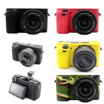 소니 A6000 A6100 A6300 A6400 A6600 Mirrorless 카메라에 대 한 실리콘 갑옷 스킨 케이스 카메라 가방 바, 13 A6100 White