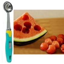[마물샵] 하트 수박 화채 스푼 1P 과일스쿱 과일 숟가락, 기본